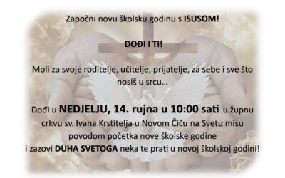 Sveta misa povodom početka nove školske godine