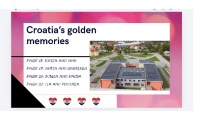 E-Twinning projekt Our Golden Memories: A Year in Review